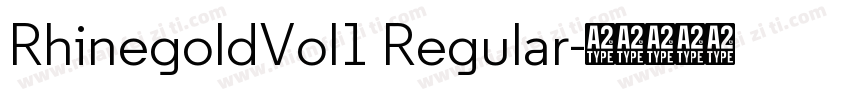 RhinegoldVol1 Regular字体转换